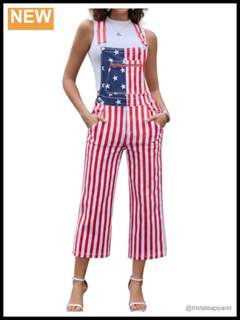 Odefou Overalls for Women Bib Cropped Jumpsuit Loose Fit